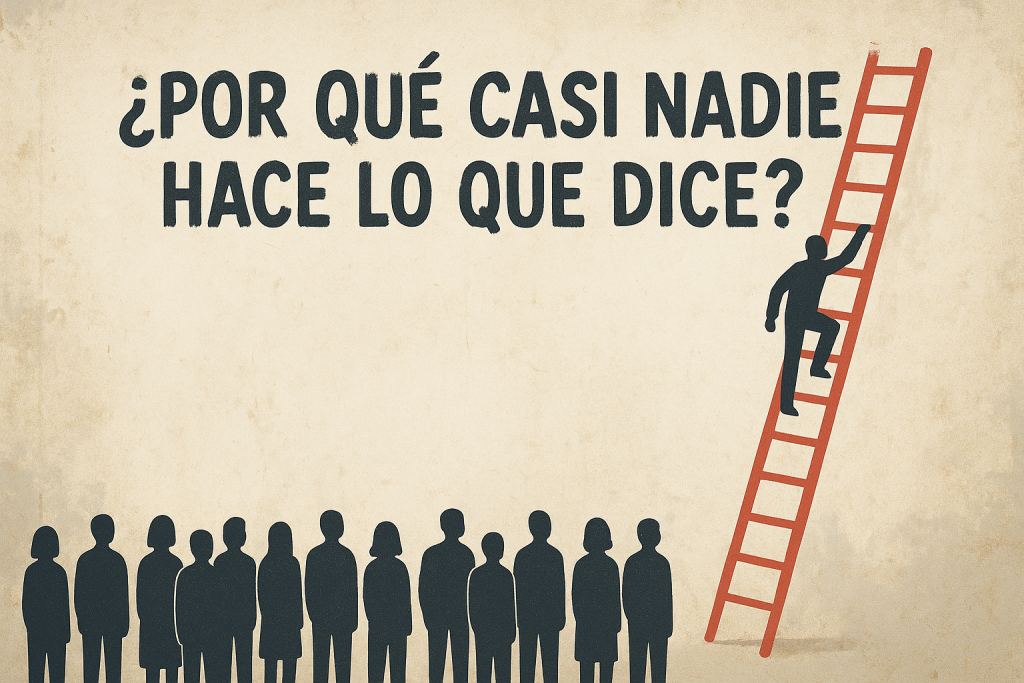 ¿Por qué casi nadie hace lo que dice?