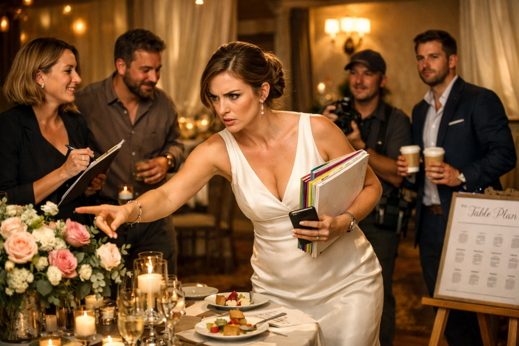 cuando la novia quiere controlarlo todo